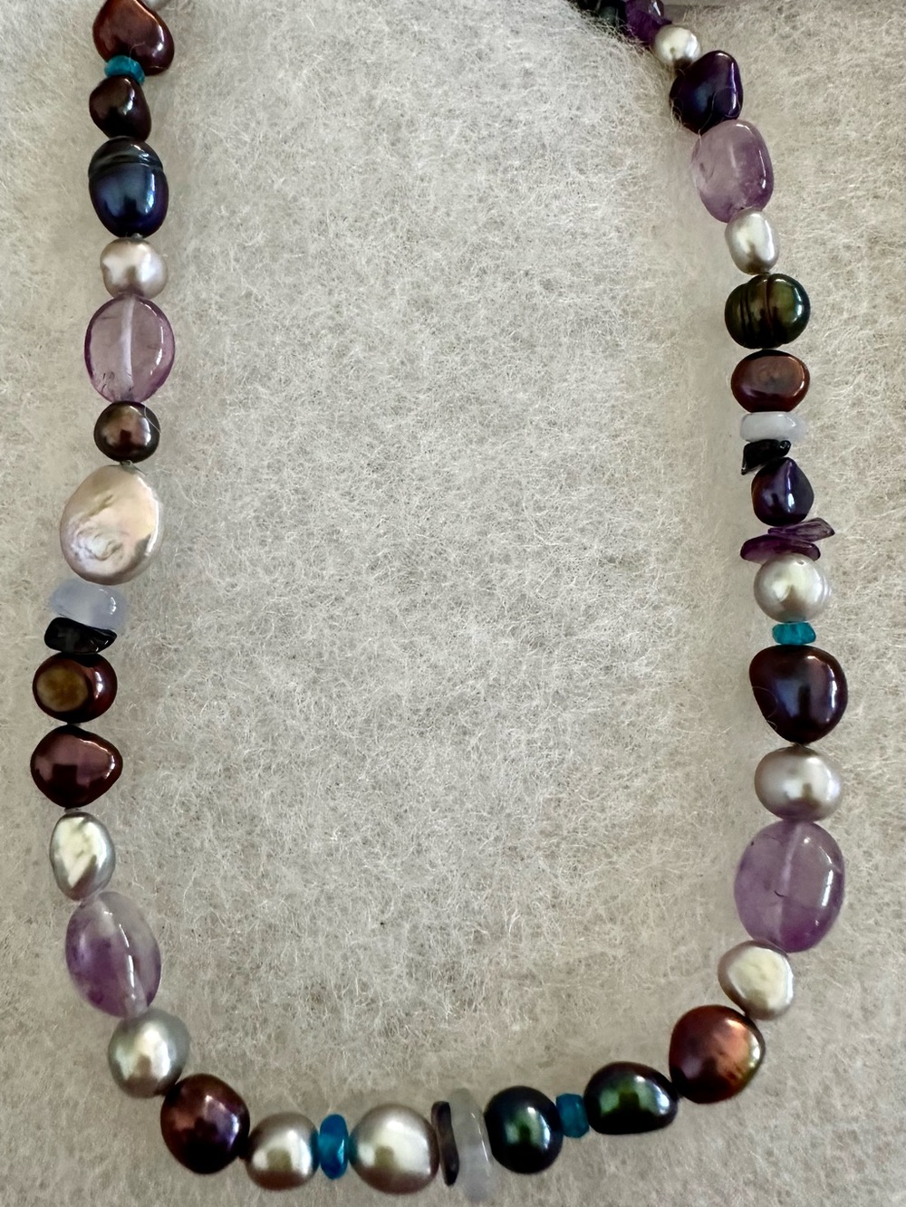 Honora “Peacock” Multi-Color Freshwater Pearl & Amethyst Accent 40 Inch Necklace